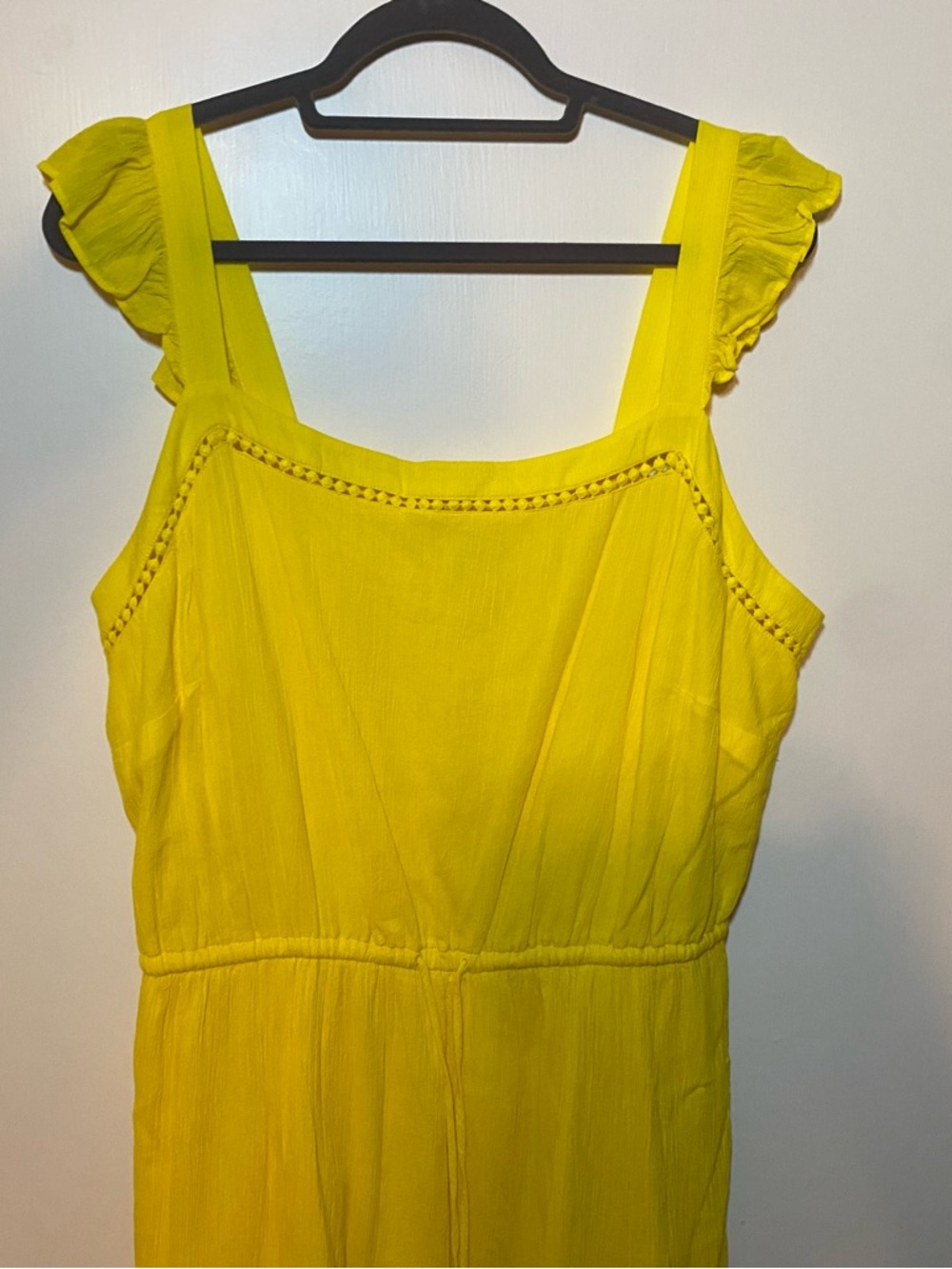 LOFT Bright Yellow Ruffle Strap Sundress - Picture 2 of 6